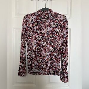 Loft mock neck long sleeve t shirt